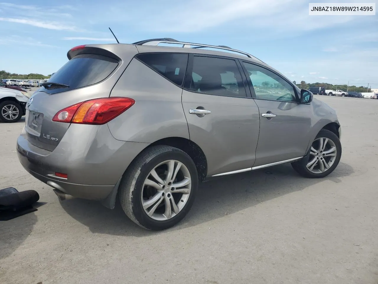 2009 Nissan Murano S VIN: JN8AZ18W89W214595 Lot: 71643454