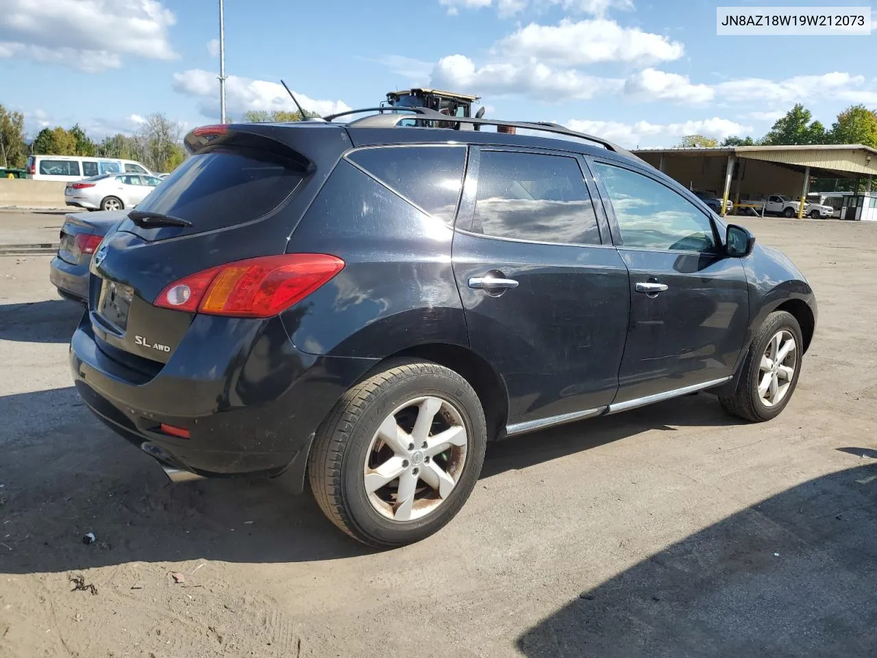 2009 Nissan Murano S VIN: JN8AZ18W19W212073 Lot: 71870004