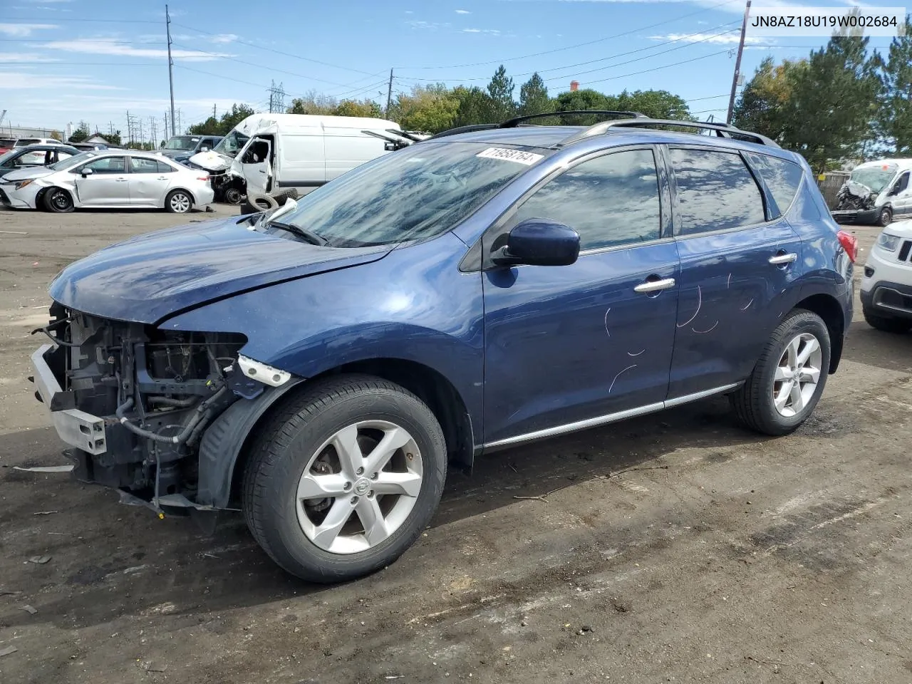 2009 Nissan Murano S VIN: JN8AZ18U19W002684 Lot: 71958764