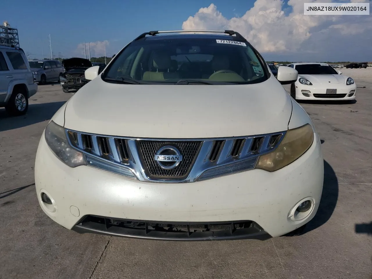 2009 Nissan Murano S VIN: JN8AZ18UX9W020164 Lot: 72122864