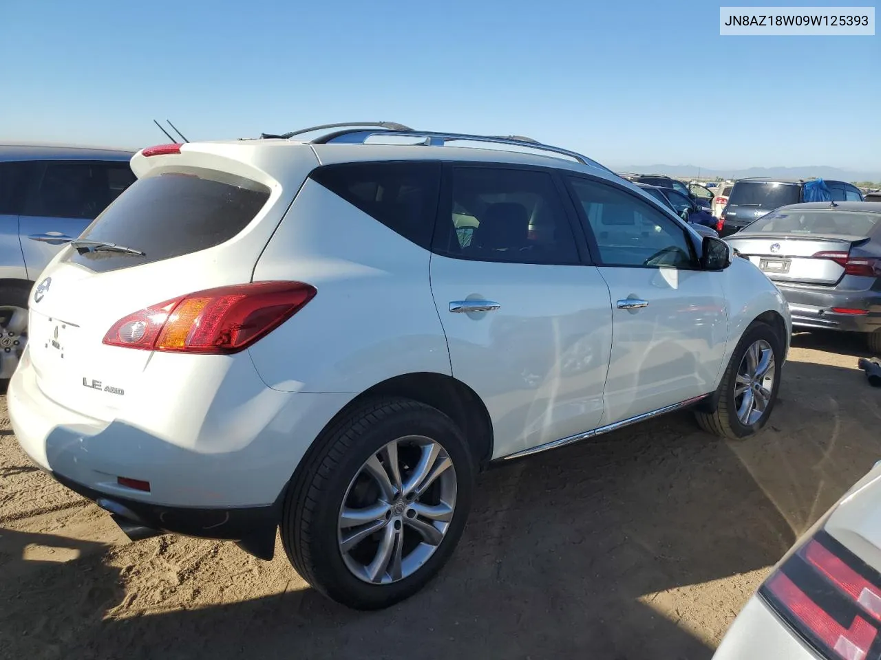 2009 Nissan Murano S VIN: JN8AZ18W09W125393 Lot: 72590074