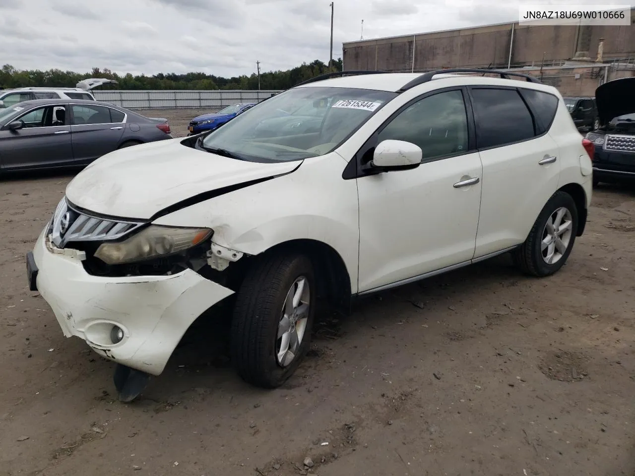 JN8AZ18U69W010666 2009 Nissan Murano S