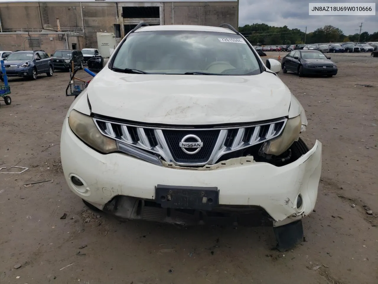 2009 Nissan Murano S VIN: JN8AZ18U69W010666 Lot: 72615344