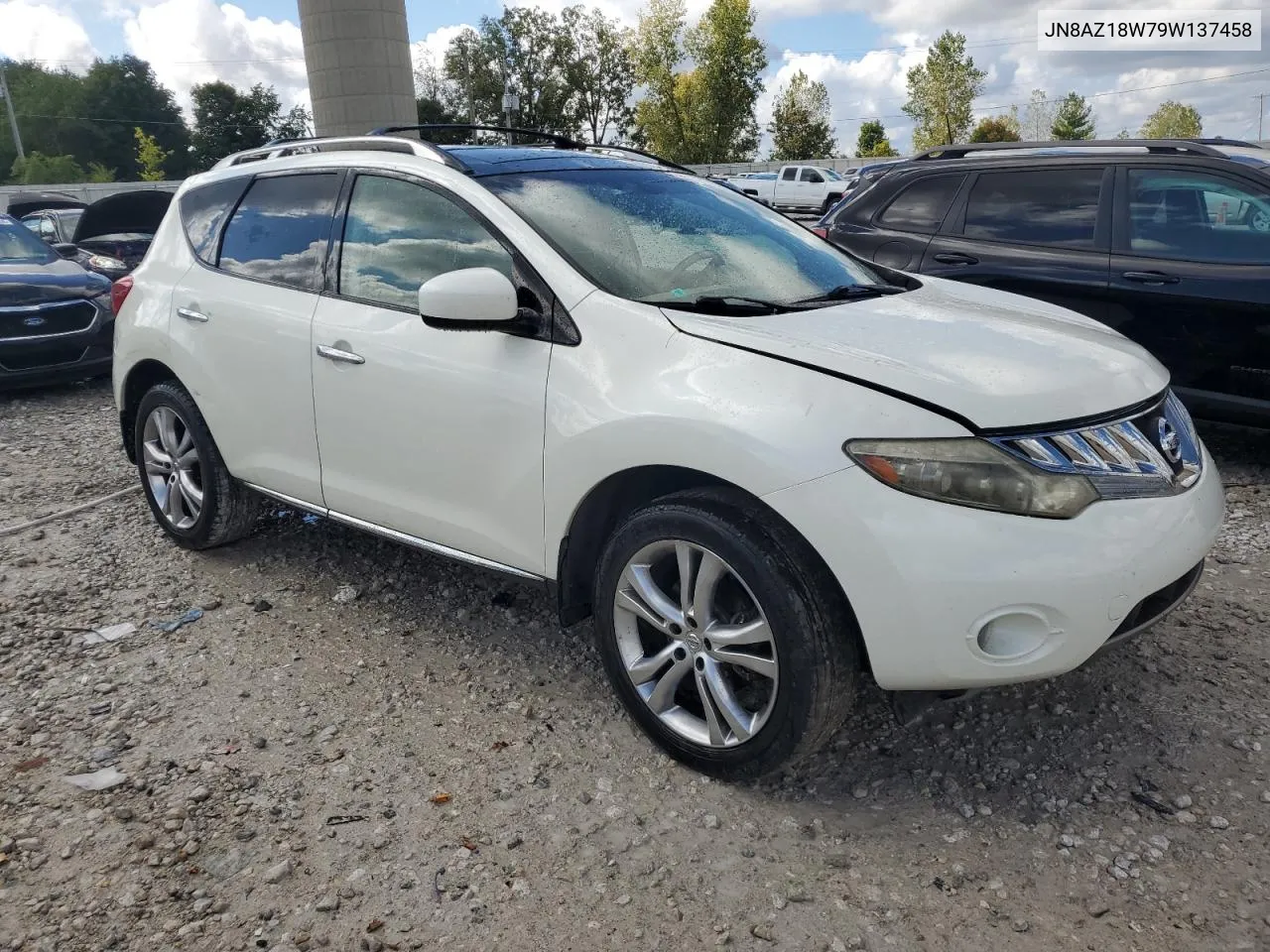 2009 Nissan Murano S VIN: JN8AZ18W79W137458 Lot: 72623414