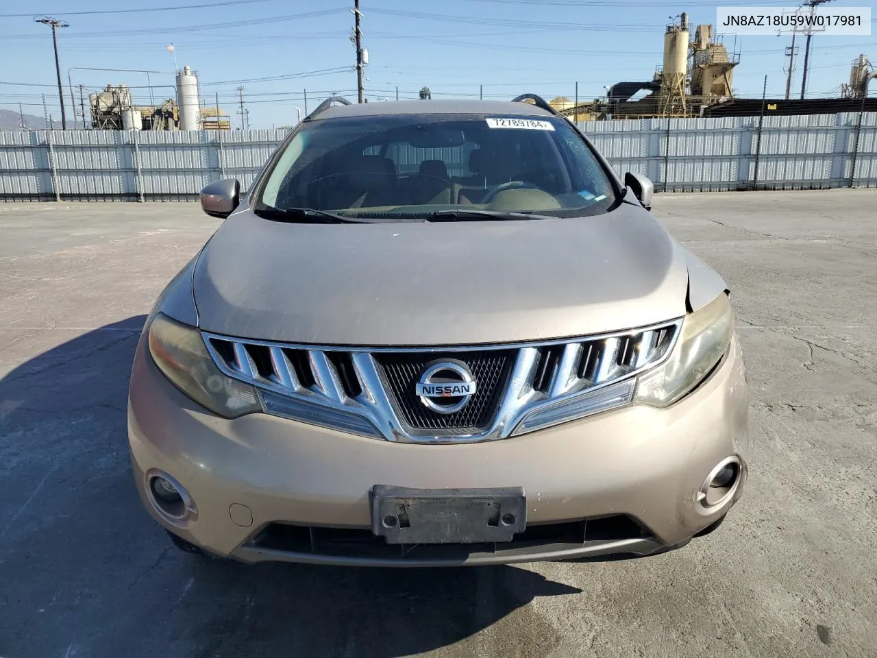 JN8AZ18U59W017981 2009 Nissan Murano S