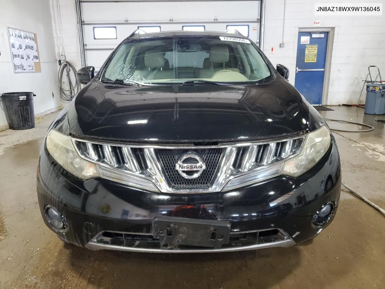 2009 Nissan Murano S VIN: JN8AZ18WX9W136045 Lot: 72798594