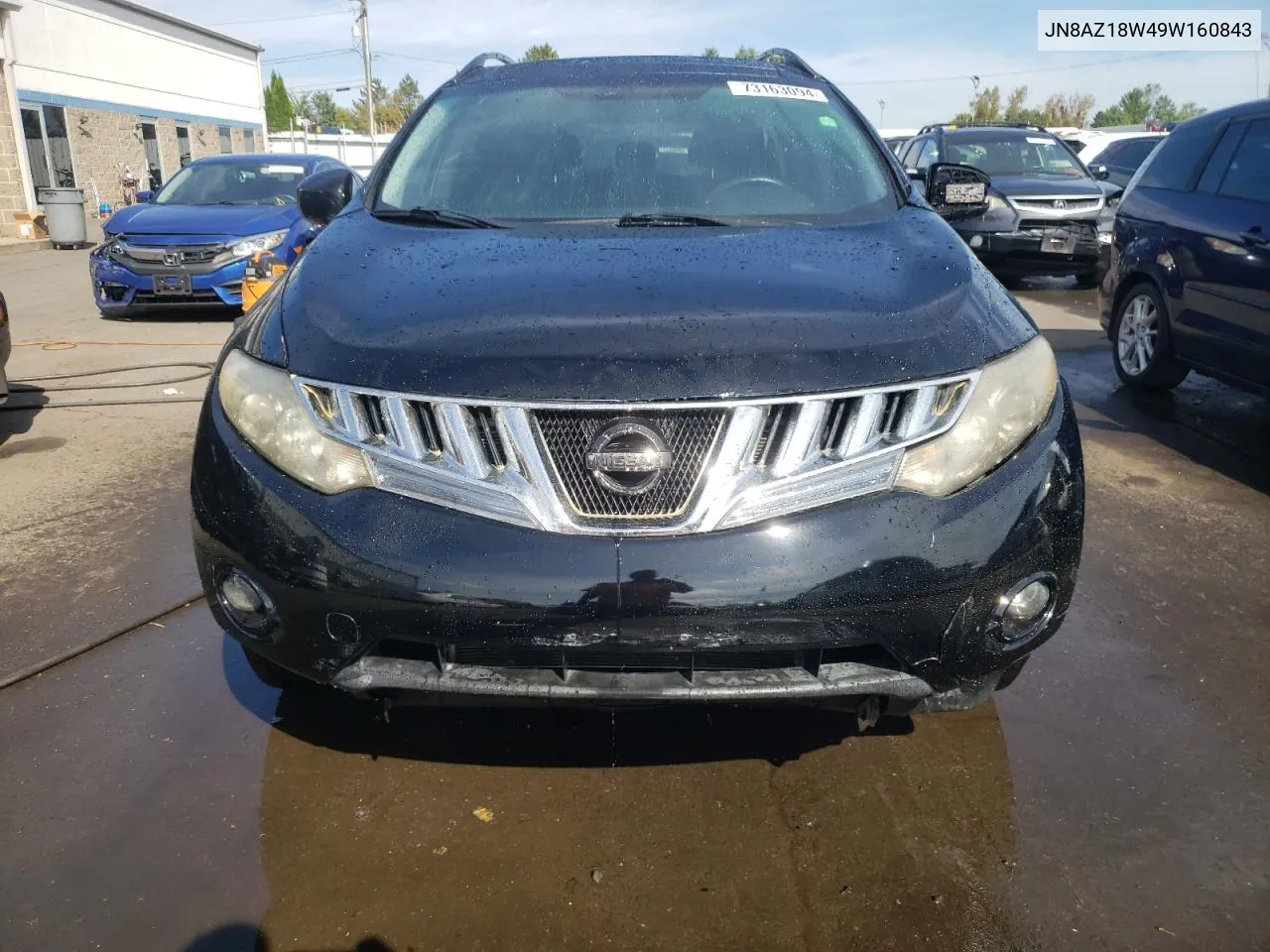 2009 Nissan Murano S VIN: JN8AZ18W49W160843 Lot: 73163094