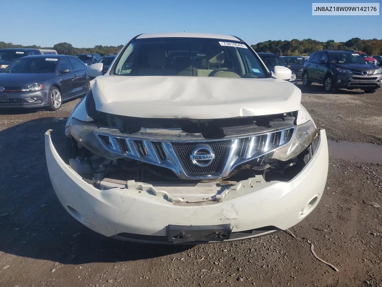 2009 Nissan Murano S VIN: JN8AZ18W09W142176 Lot: 73819544