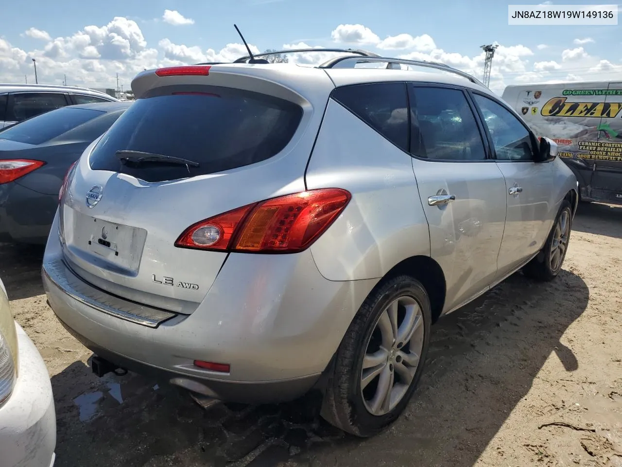 2009 Nissan Murano S VIN: JN8AZ18W19W149136 Lot: 73956534