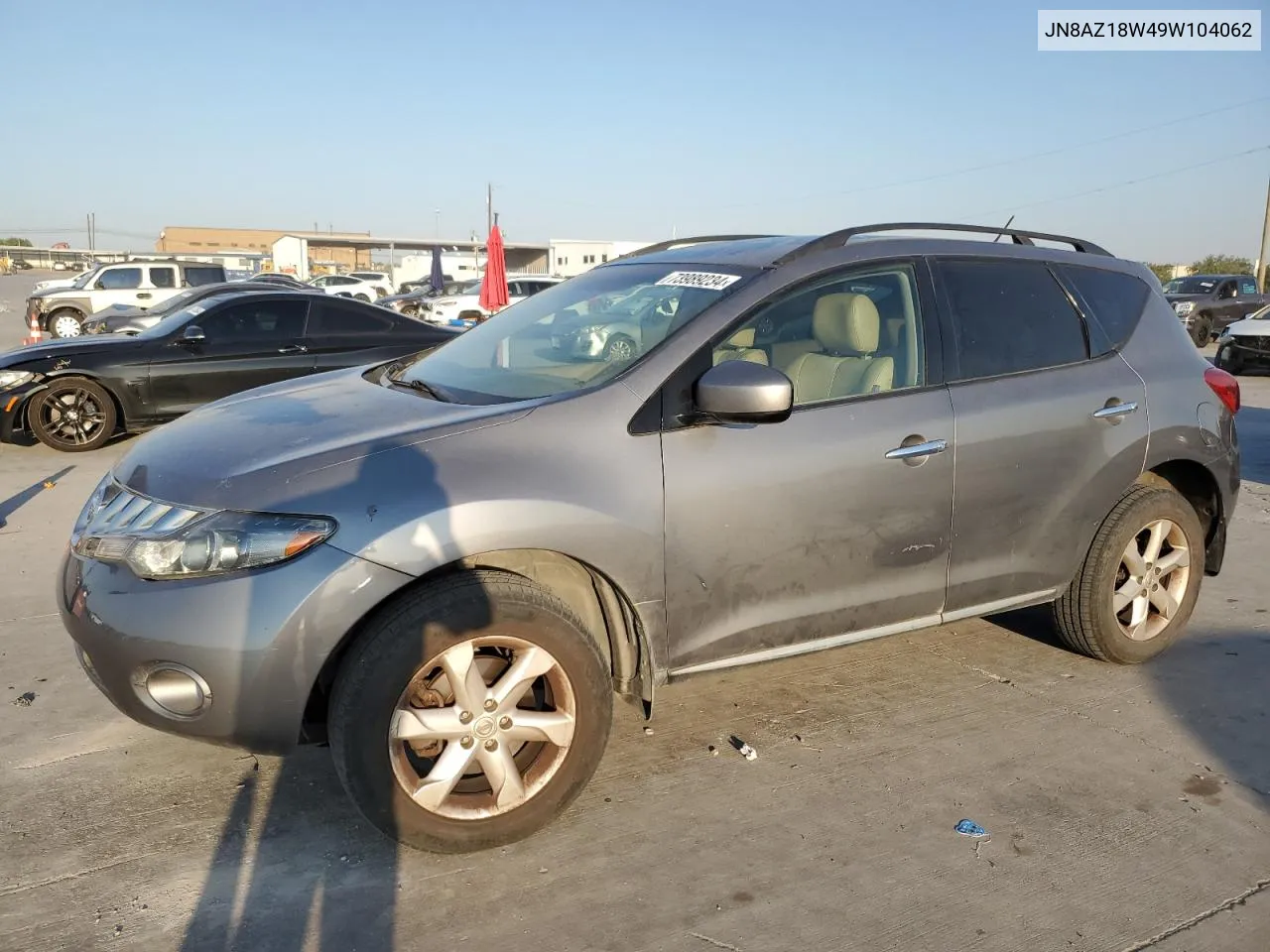 JN8AZ18W49W104062 2009 Nissan Murano S