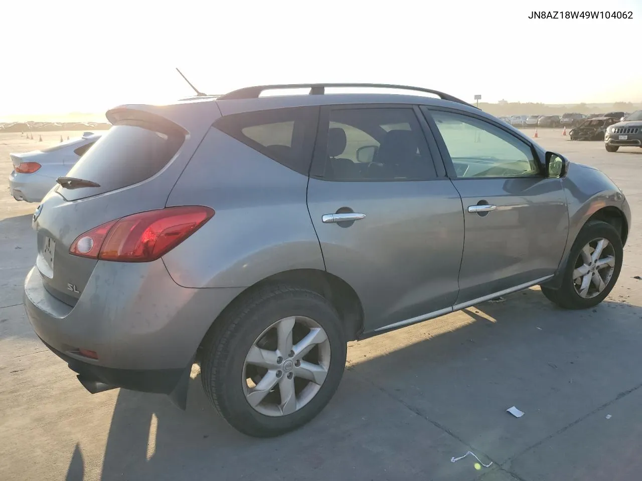 2009 Nissan Murano S VIN: JN8AZ18W49W104062 Lot: 73989234