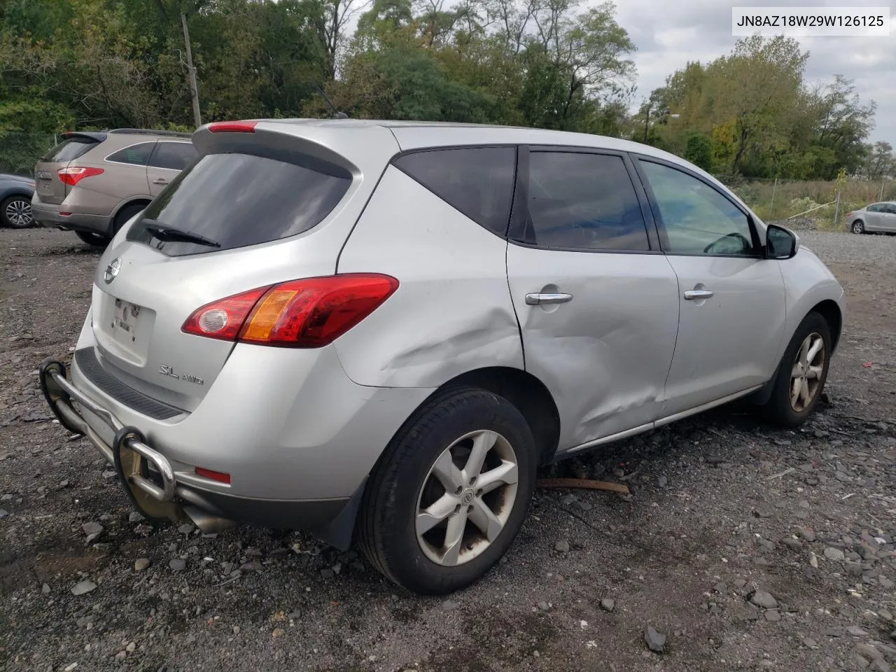 JN8AZ18W29W126125 2009 Nissan Murano S