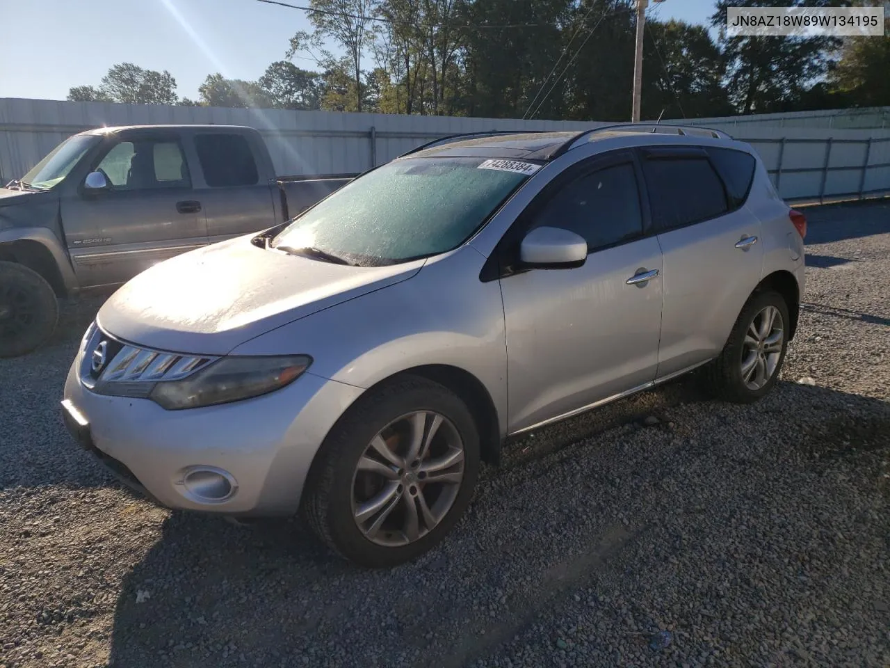 2009 Nissan Murano S VIN: JN8AZ18W89W134195 Lot: 74288384