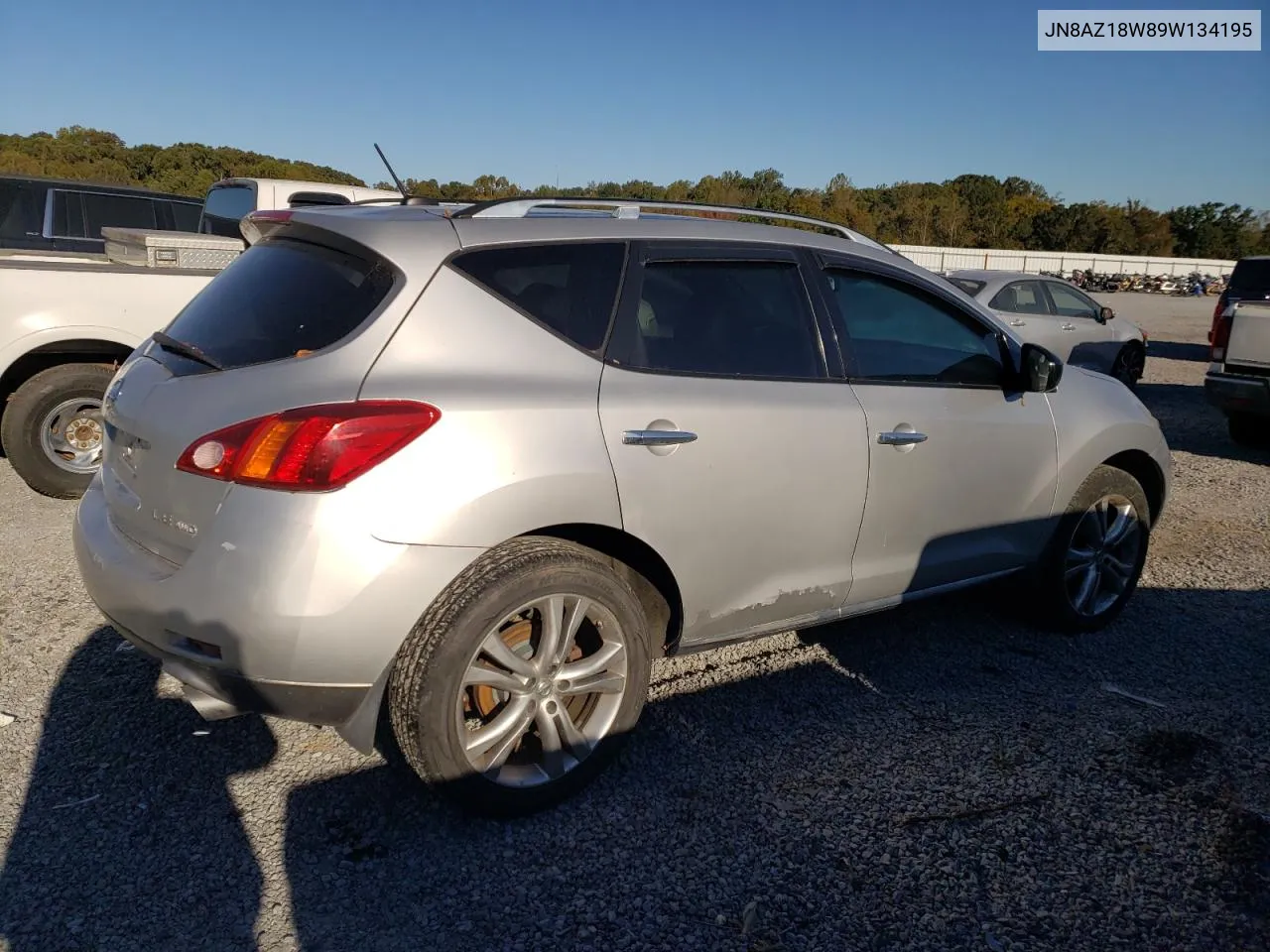 2009 Nissan Murano S VIN: JN8AZ18W89W134195 Lot: 74288384