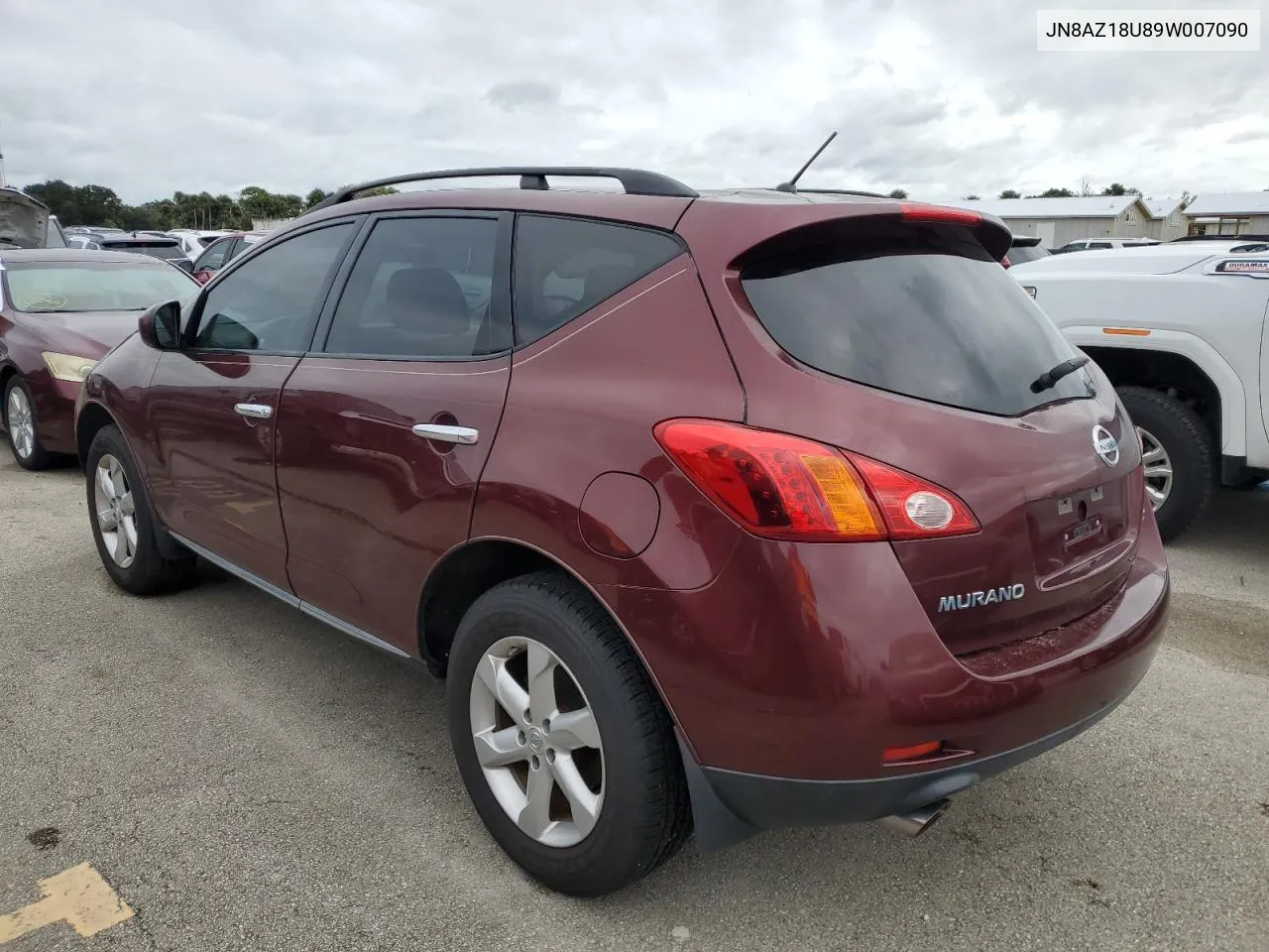 2009 Nissan Murano S VIN: JN8AZ18U89W007090 Lot: 74356424