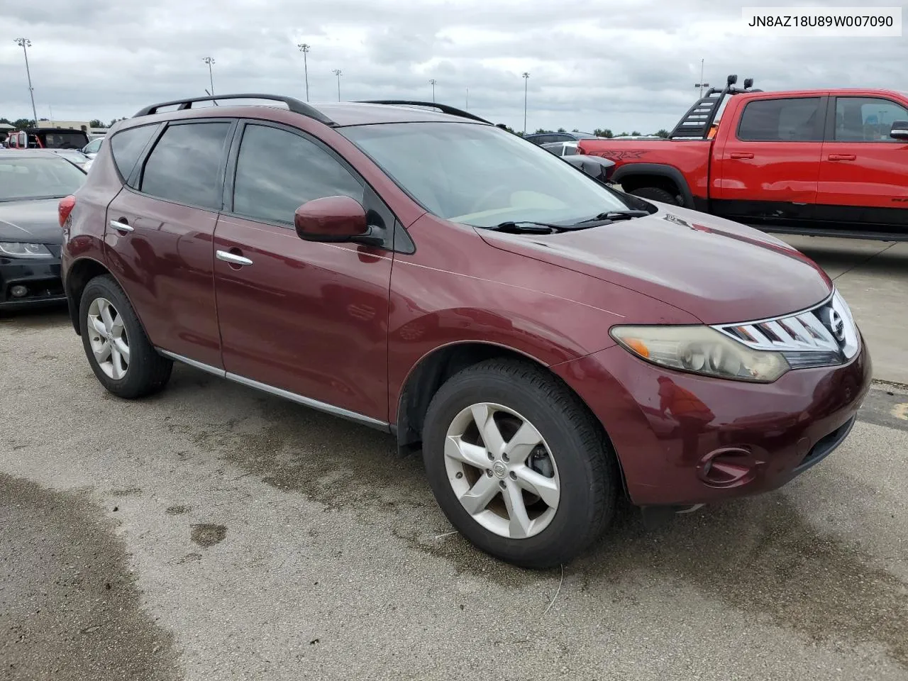 2009 Nissan Murano S VIN: JN8AZ18U89W007090 Lot: 74356424