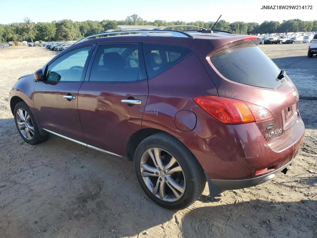 2009 Nissan Murano S VIN: JN8AZ18W29W214172 Lot: 74466554