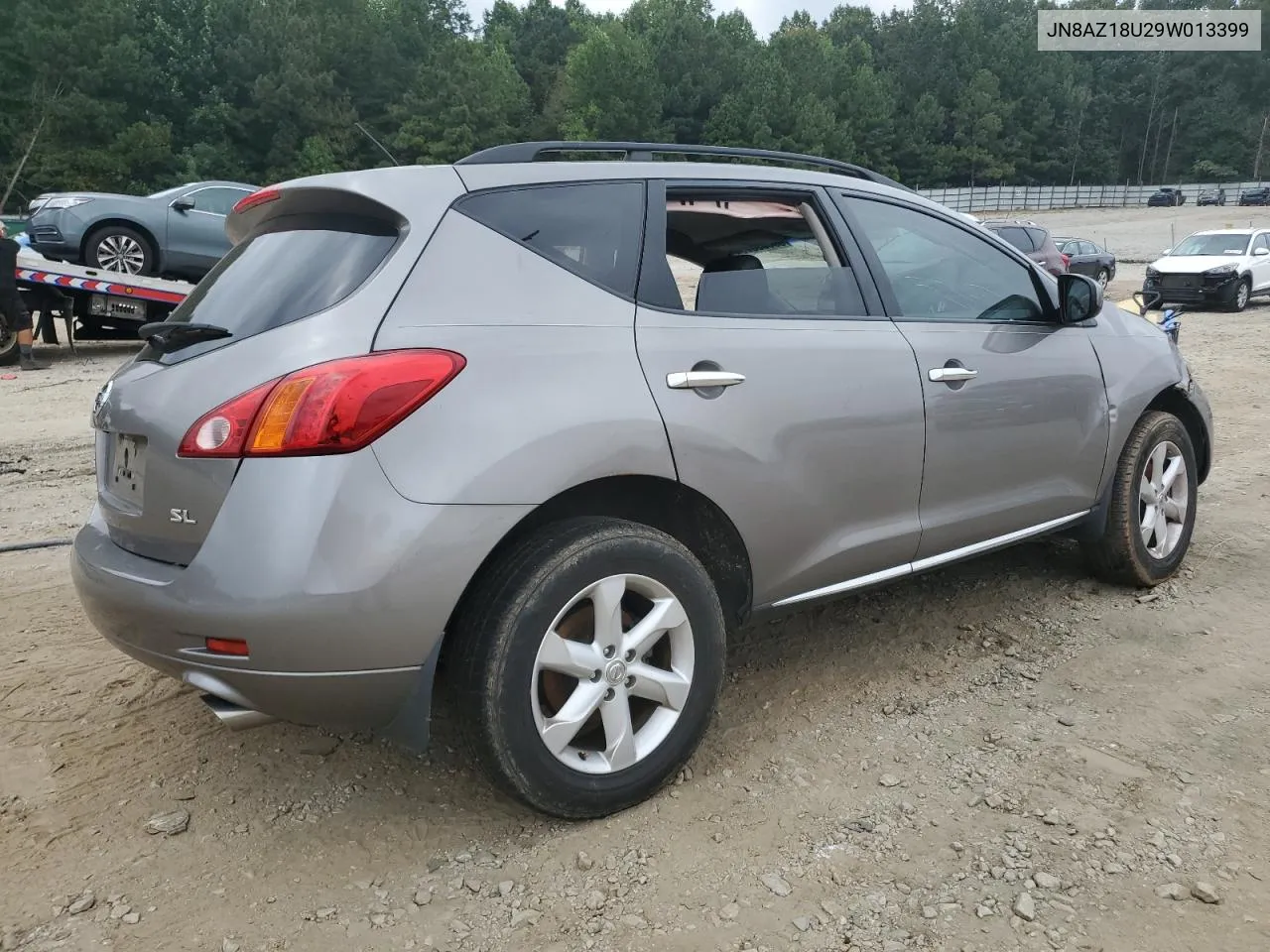 2009 Nissan Murano S VIN: JN8AZ18U29W013399 Lot: 74692944