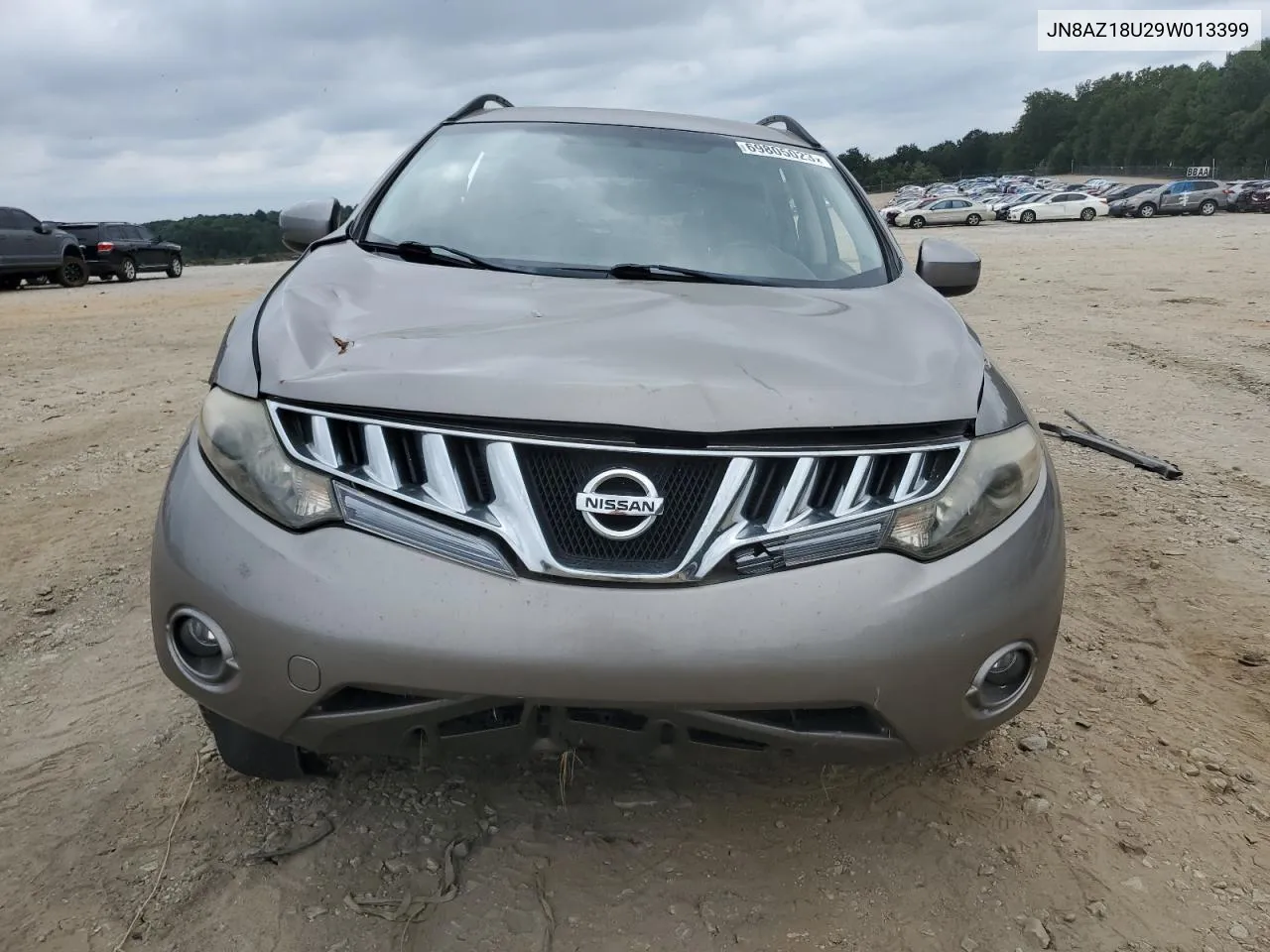 2009 Nissan Murano S VIN: JN8AZ18U29W013399 Lot: 74692944