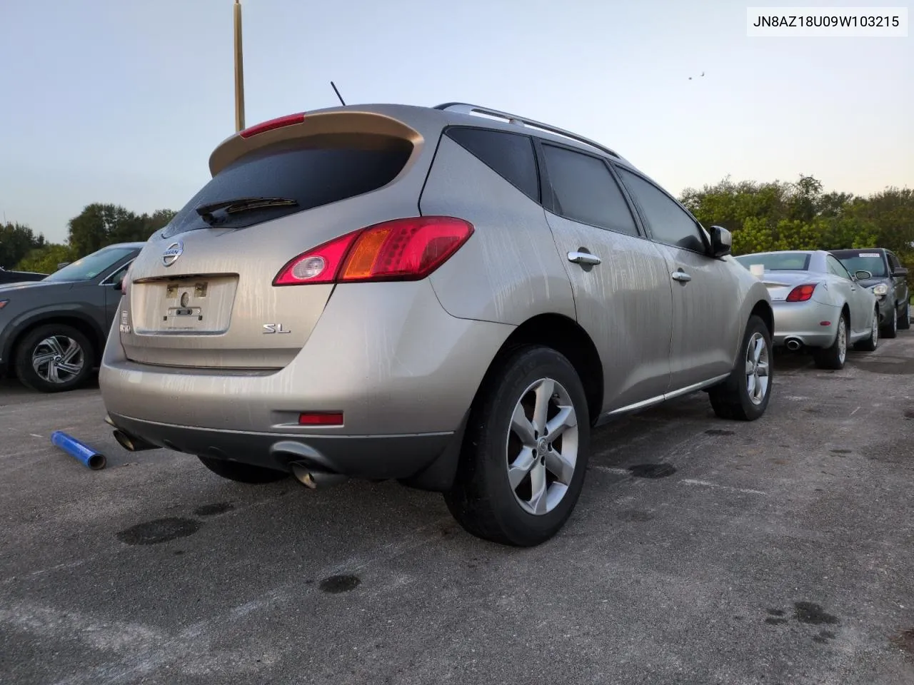 JN8AZ18U09W103215 2009 Nissan Murano S