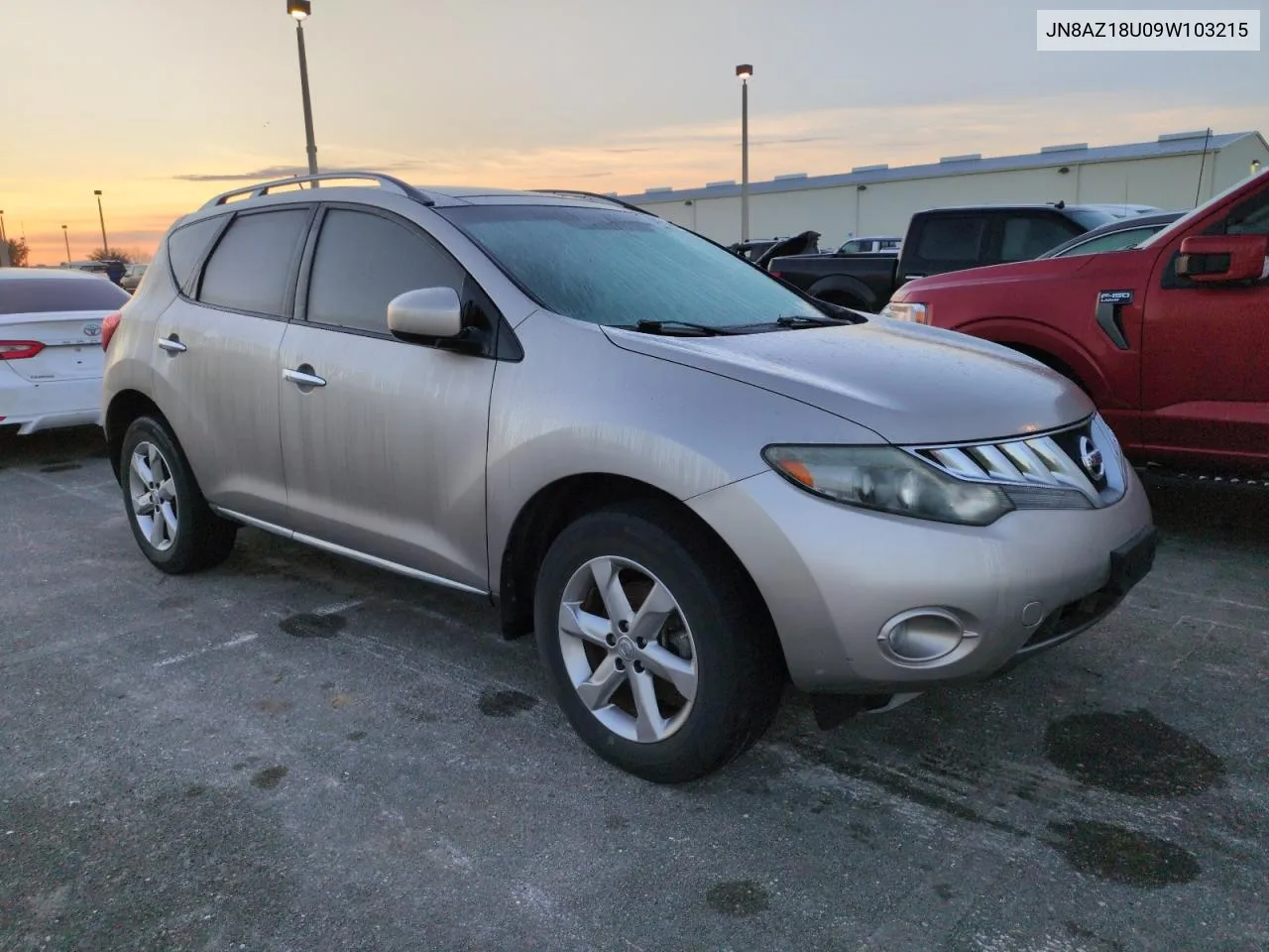 2009 Nissan Murano S VIN: JN8AZ18U09W103215 Lot: 74713684