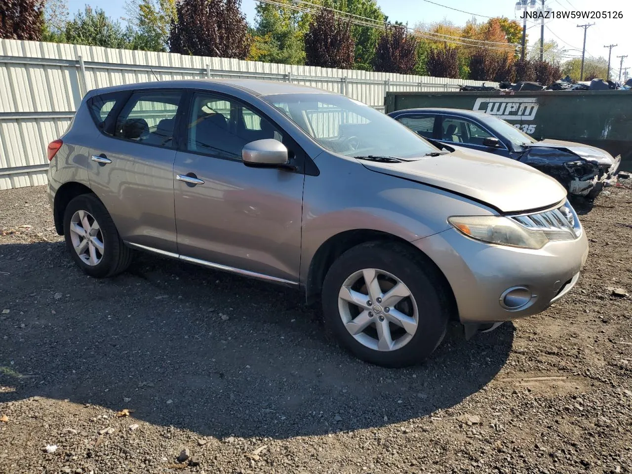 2009 Nissan Murano S VIN: JN8AZ18W59W205126 Lot: 74750764