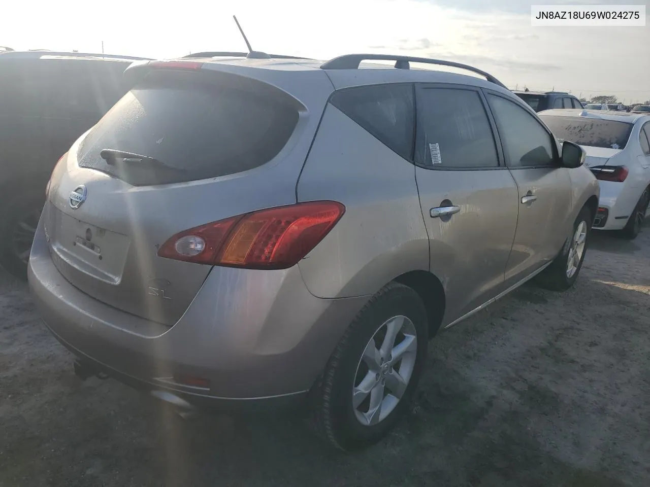 2009 Nissan Murano S VIN: JN8AZ18U69W024275 Lot: 74790274