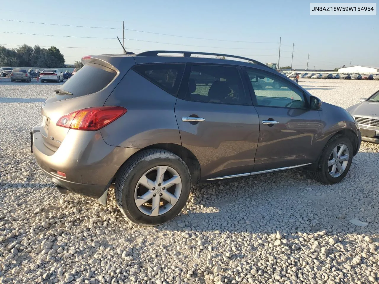 JN8AZ18W59W154954 2009 Nissan Murano S