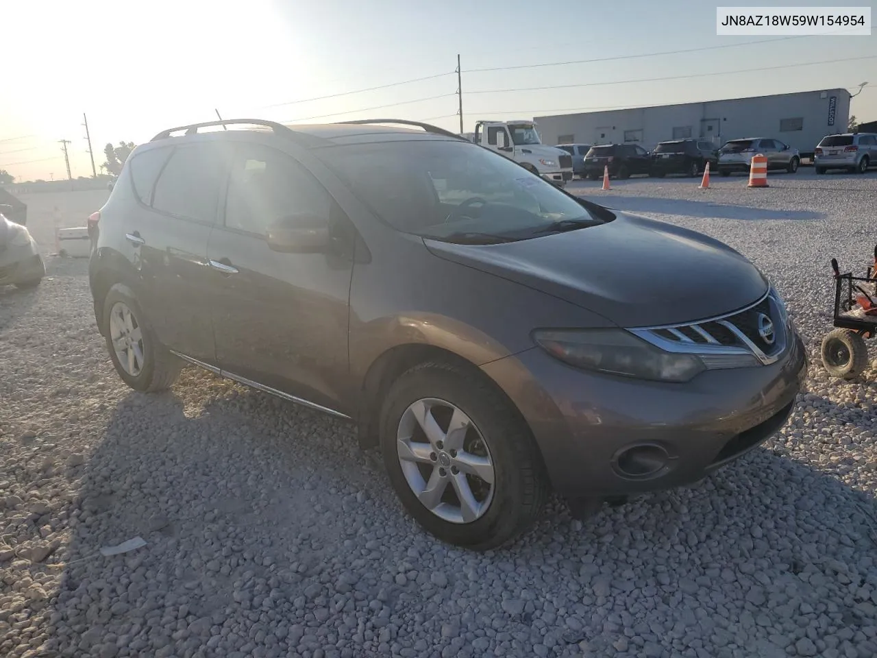 2009 Nissan Murano S VIN: JN8AZ18W59W154954 Lot: 75031184