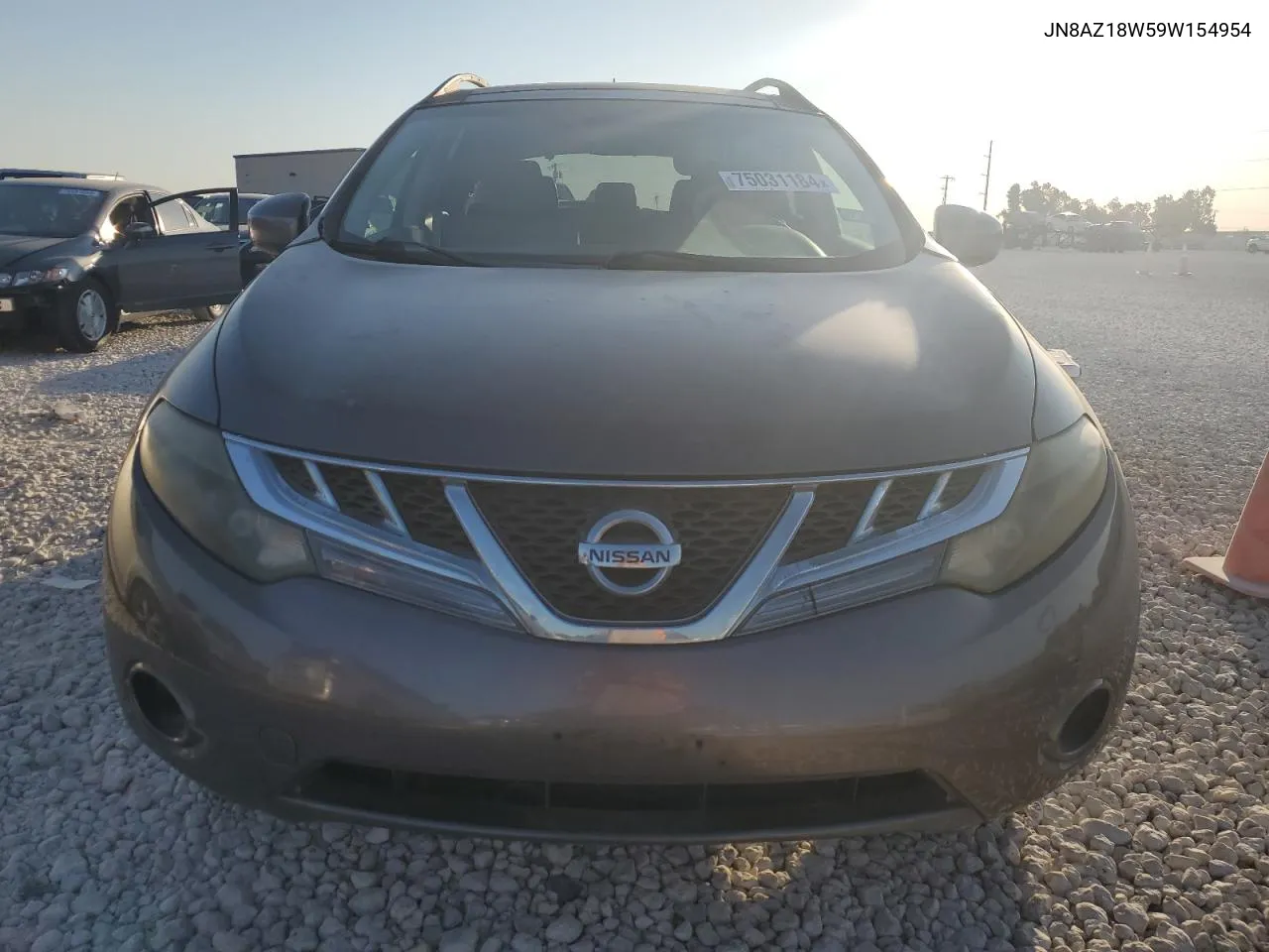 2009 Nissan Murano S VIN: JN8AZ18W59W154954 Lot: 75031184