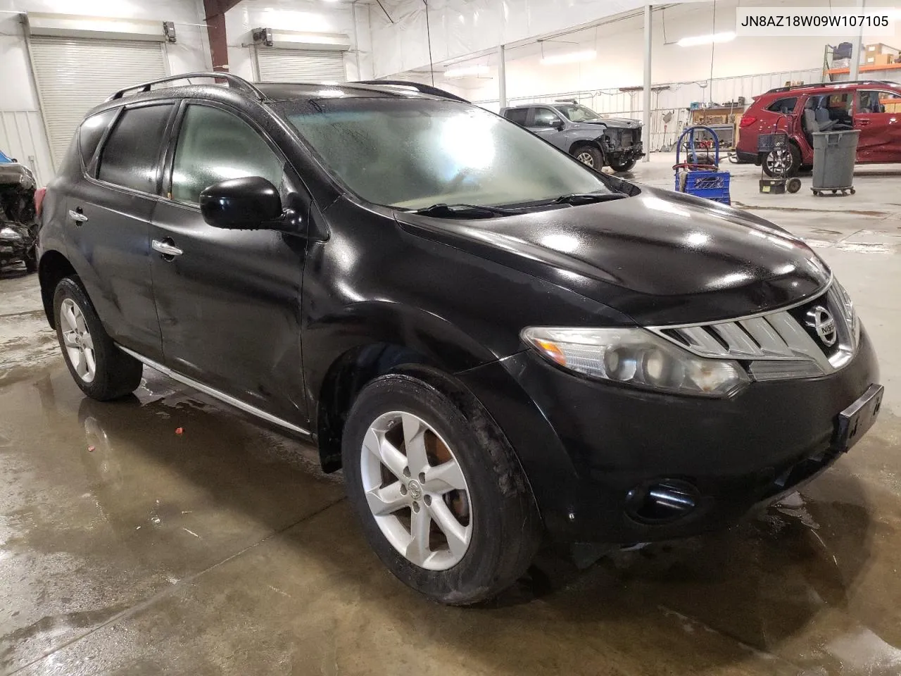 2009 Nissan Murano S VIN: JN8AZ18W09W107105 Lot: 75434184