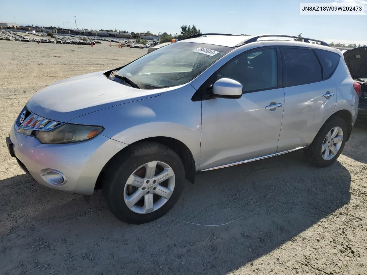 2009 Nissan Murano S VIN: JN8AZ18W09W202473 Lot: 75440644