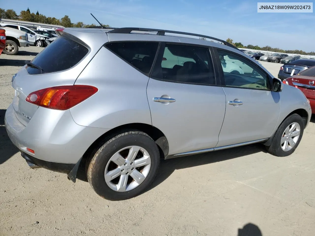 2009 Nissan Murano S VIN: JN8AZ18W09W202473 Lot: 75440644