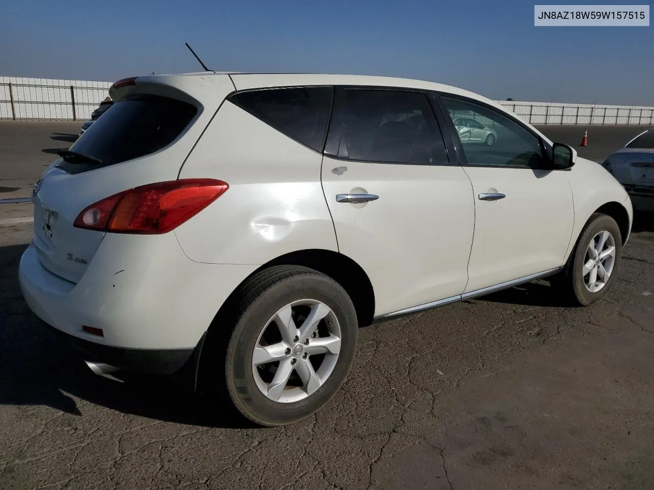 2009 Nissan Murano S VIN: JN8AZ18W59W157515 Lot: 75469324