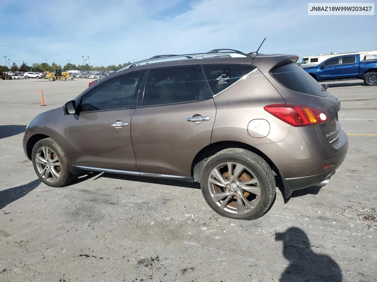 2009 Nissan Murano S VIN: JN8AZ18W99W203427 Lot: 75863524