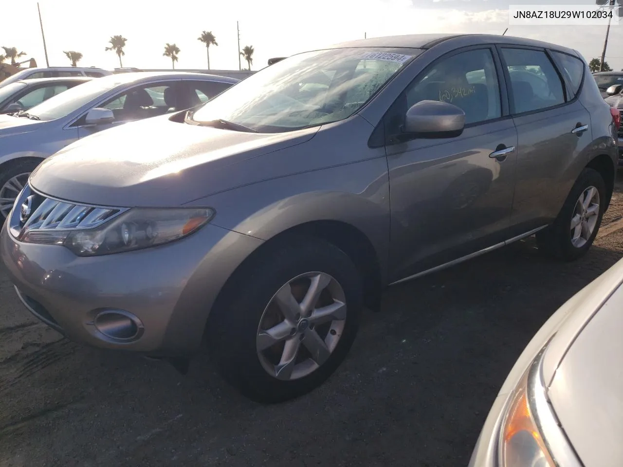 JN8AZ18U29W102034 2009 Nissan Murano S