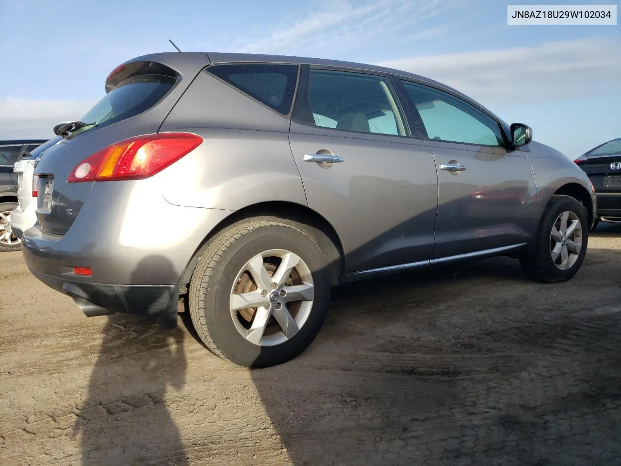 JN8AZ18U29W102034 2009 Nissan Murano S