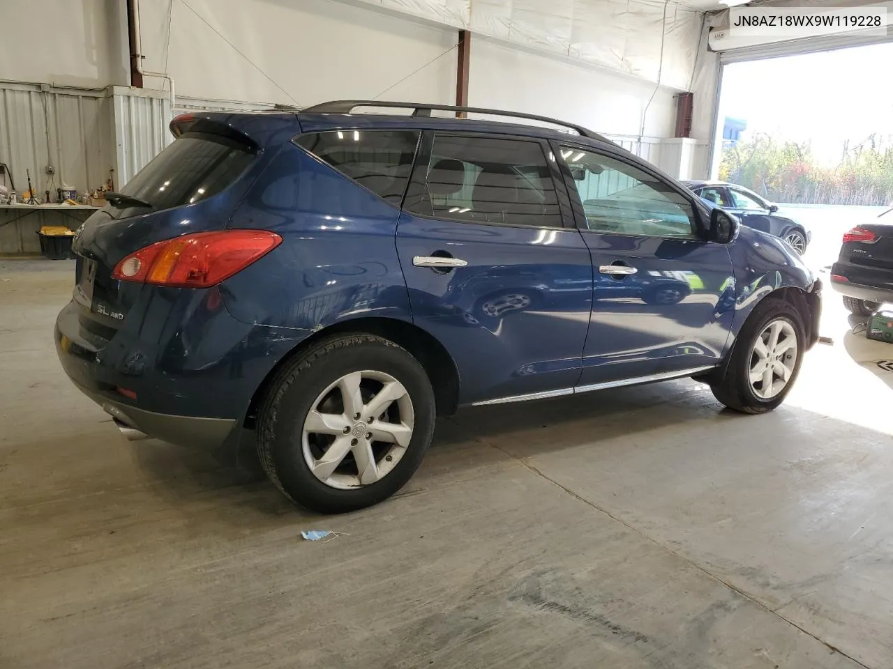 2009 Nissan Murano S VIN: JN8AZ18WX9W119228 Lot: 76306024