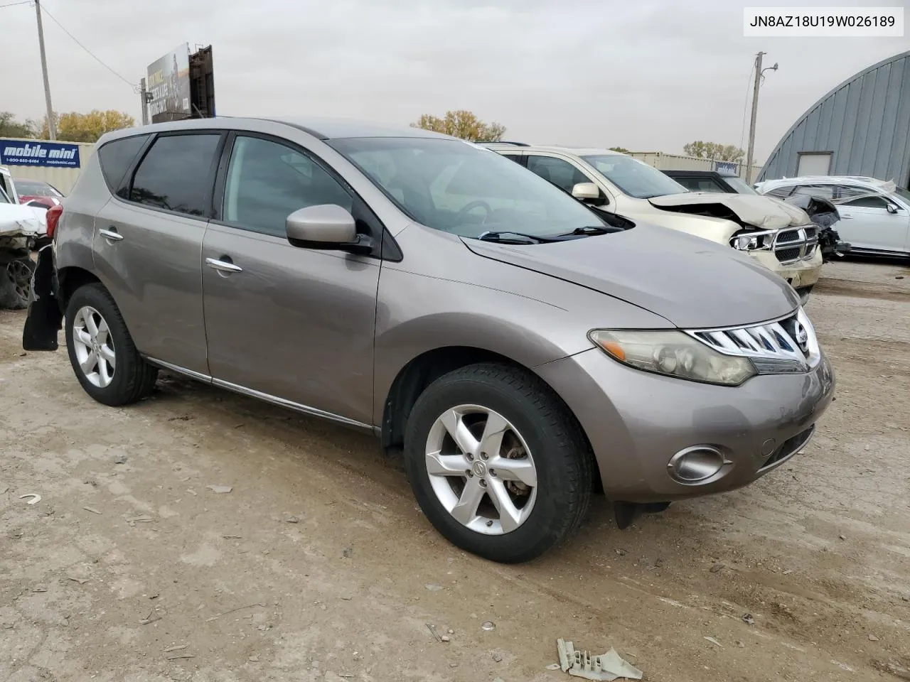 2009 Nissan Murano S VIN: JN8AZ18U19W026189 Lot: 76318304