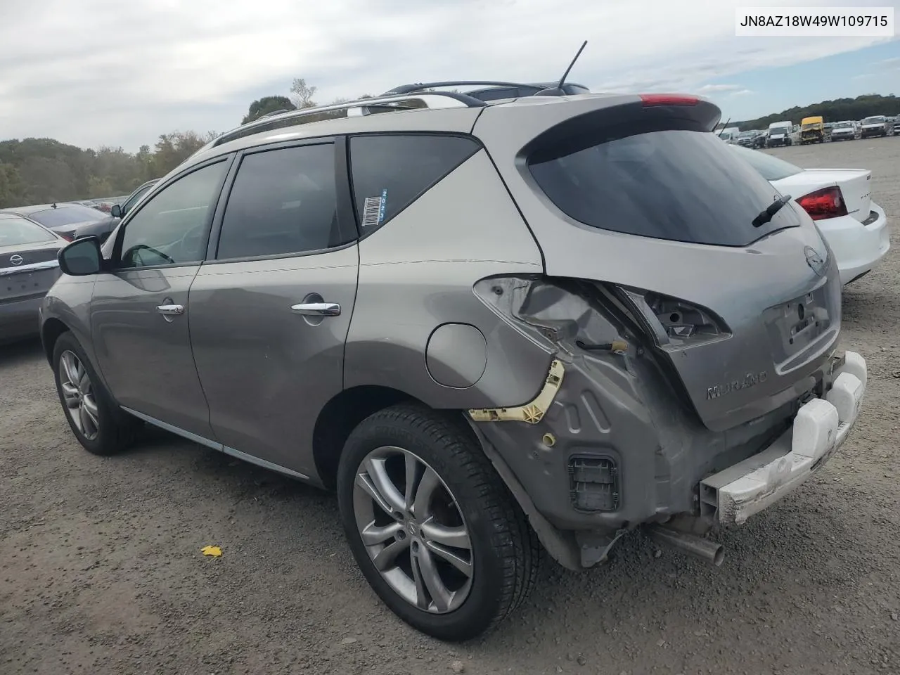 2009 Nissan Murano S VIN: JN8AZ18W49W109715 Lot: 76393594