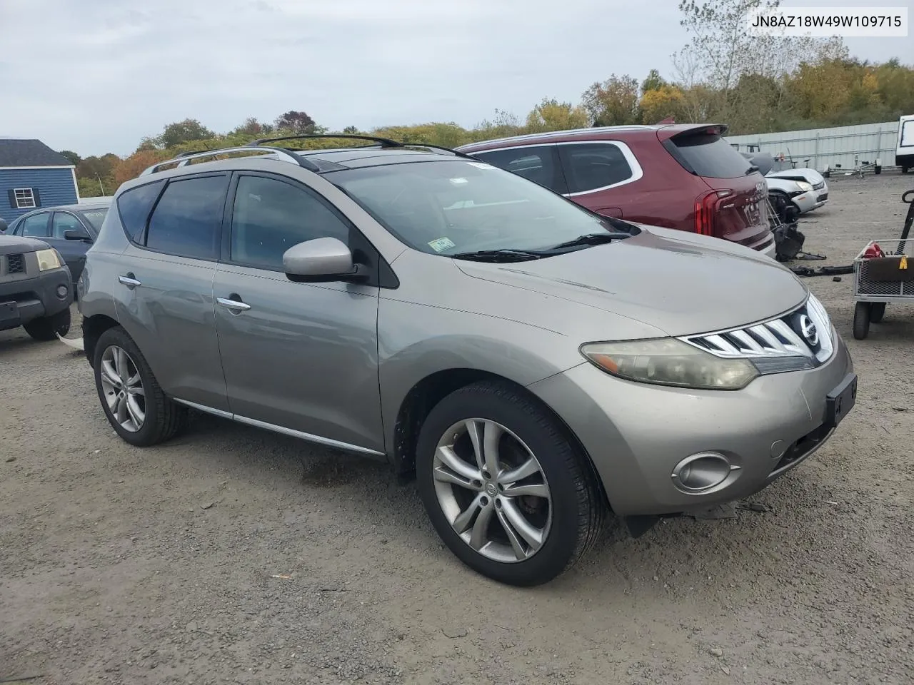 JN8AZ18W49W109715 2009 Nissan Murano S