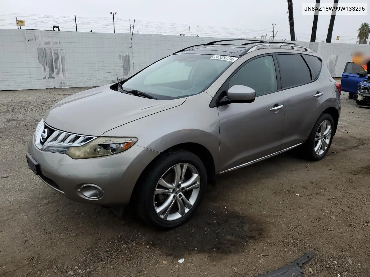 2009 Nissan Murano S VIN: JN8AZ18W99W133296 Lot: 76538774