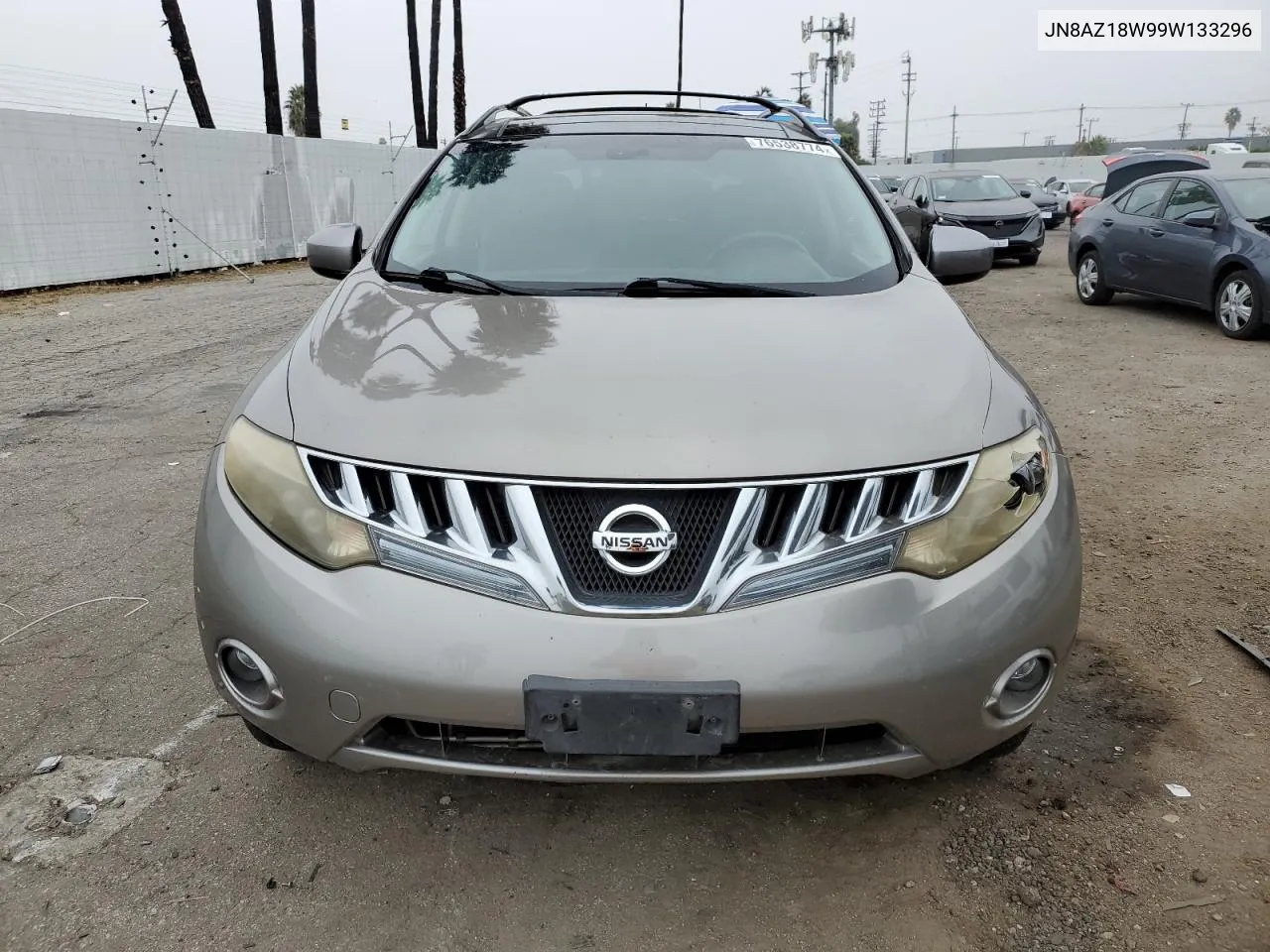 2009 Nissan Murano S VIN: JN8AZ18W99W133296 Lot: 76538774