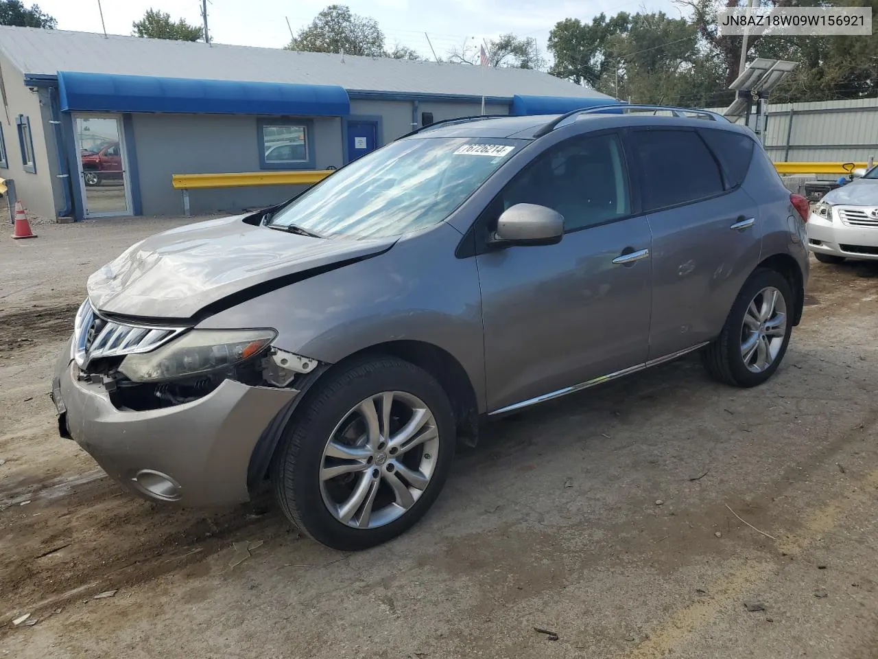 2009 Nissan Murano S VIN: JN8AZ18W09W156921 Lot: 76726214