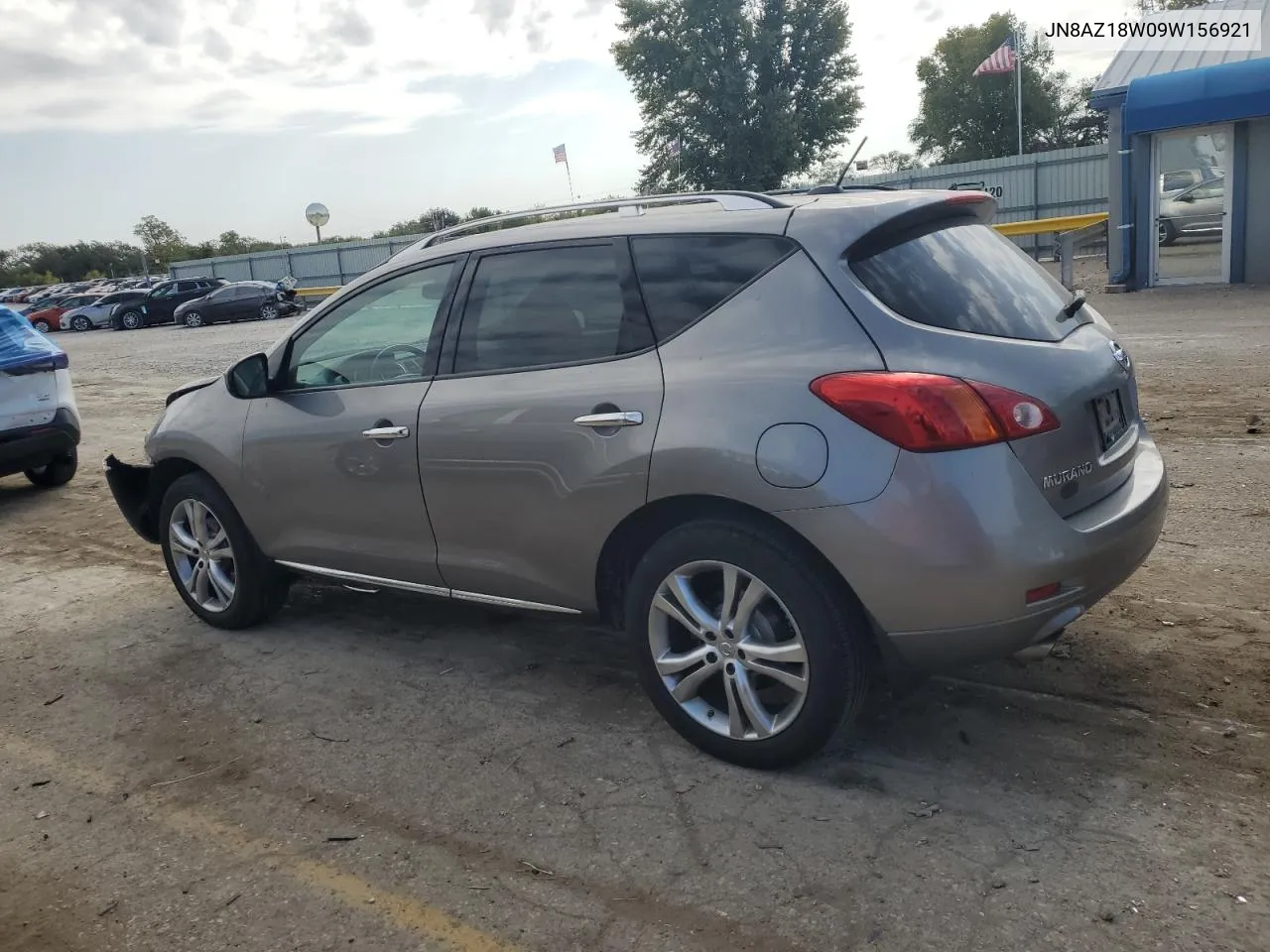 2009 Nissan Murano S VIN: JN8AZ18W09W156921 Lot: 76726214