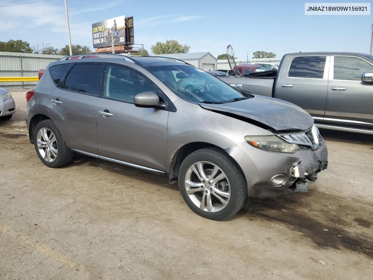 2009 Nissan Murano S VIN: JN8AZ18W09W156921 Lot: 76726214