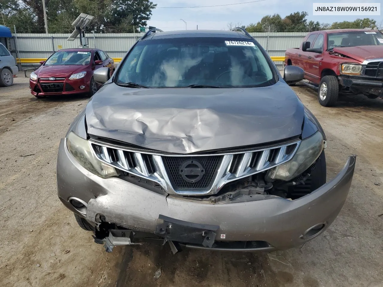 2009 Nissan Murano S VIN: JN8AZ18W09W156921 Lot: 76726214