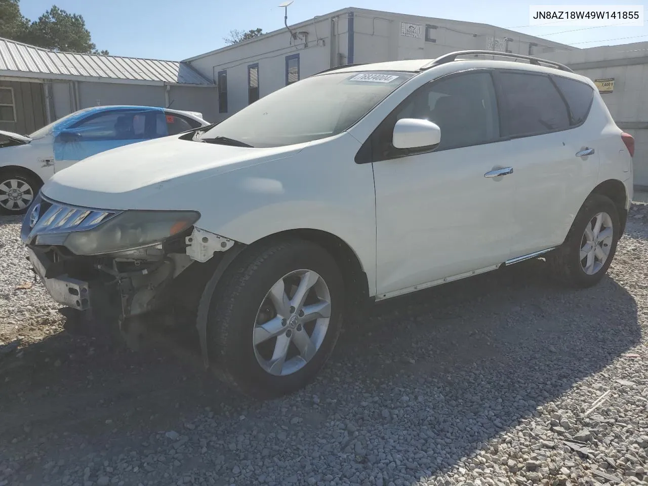 2009 Nissan Murano S VIN: JN8AZ18W49W141855 Lot: 76934004