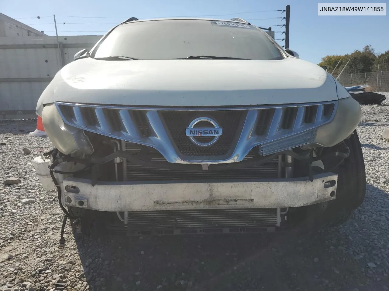 2009 Nissan Murano S VIN: JN8AZ18W49W141855 Lot: 76934004