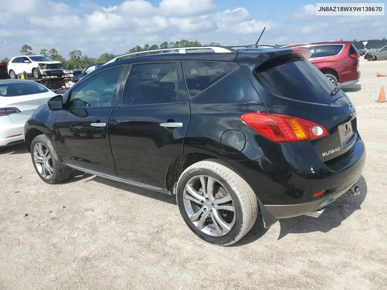 2009 Nissan Murano S VIN: JN8AZ18WX9W138670 Lot: 76990534